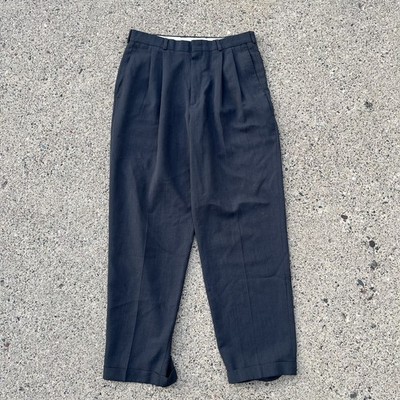 Slates By Levi Strauss Cuffed Dark Grey Dress Pants 32x32