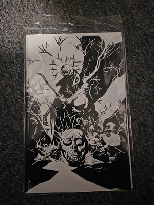 Red Roots #1 Cover I 1:50 Mike Mignola Black & White Virgin Variant NM