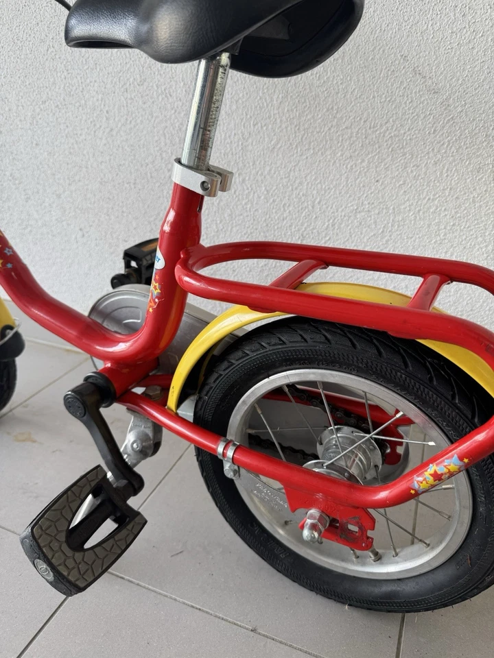 Puky 12 Zoll Kinderfahrrad  rot gelb - Bild 4 von 4