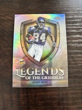 2025 Topps Chrome Randy Moss Legends Refractor, Vikings, Patriots