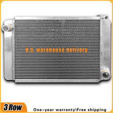 209657 Universal Aluminum Cooling Radiator Fit GM Chevy Low Profile 26" x 16"