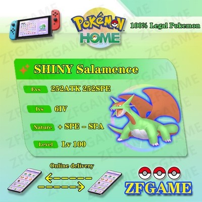  6IV SHINY Salamence + EVS  POKEMON HOME Champions Online delivery 