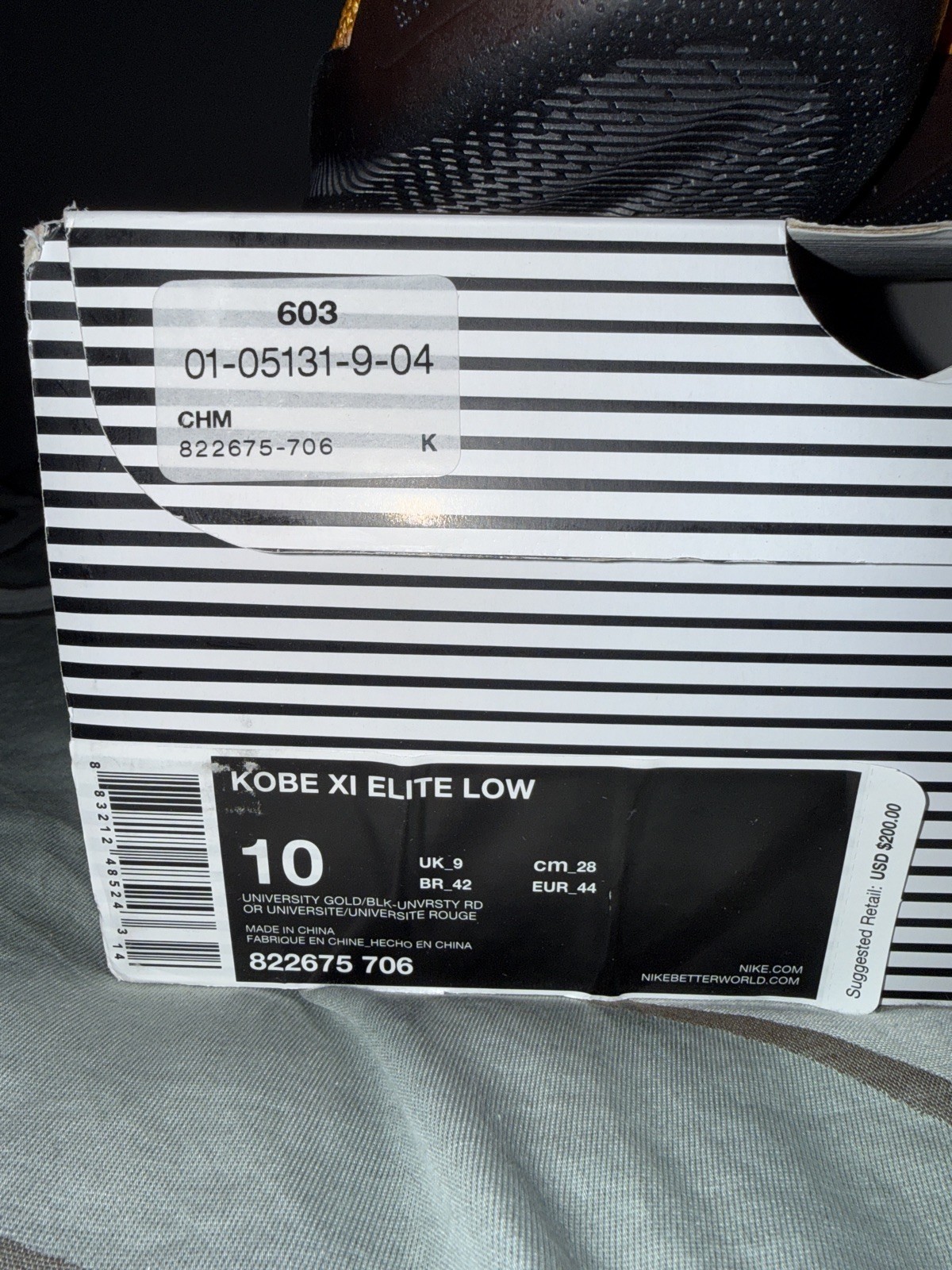 Nike Kobe 11 XI ELITE Low  BRUCE LEE  Mens Size 10 image 5