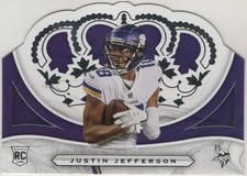 Justin Jefferson 2020 Chronicles Crown Royale Rookie Card #CR-11. rookie card picture