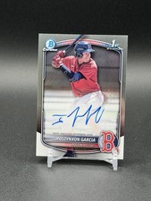 Jhostynxon Garcia 2025 Bowman Chrome Auto #CPA-JGA 1st Prospect Boston Red Sox