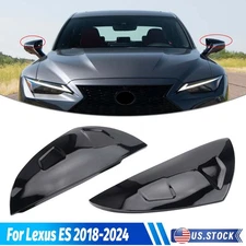 M Style Gloss Black Replacement Mirror Cover Caps For Lexus IS ES RC LS UX 19-25