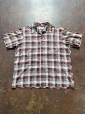 Vintage 1960s Towncraft Penn Prest Loop Collar Pennys Button Up Shirt Sz Large