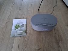i-box Dawn Radio Alarm Clock (Grey) with Wireless Charging