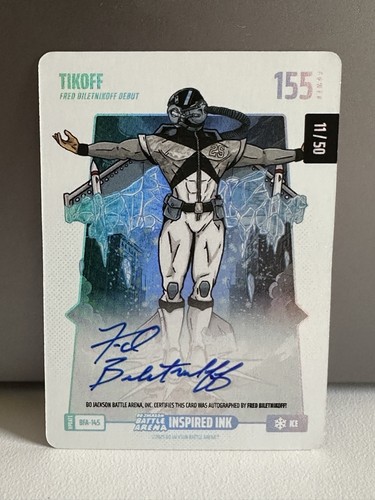 Bo Jackson Battle Arena “Tikoff†Ice Auto 11/50 “Fred Biletnikoff†BFA-145