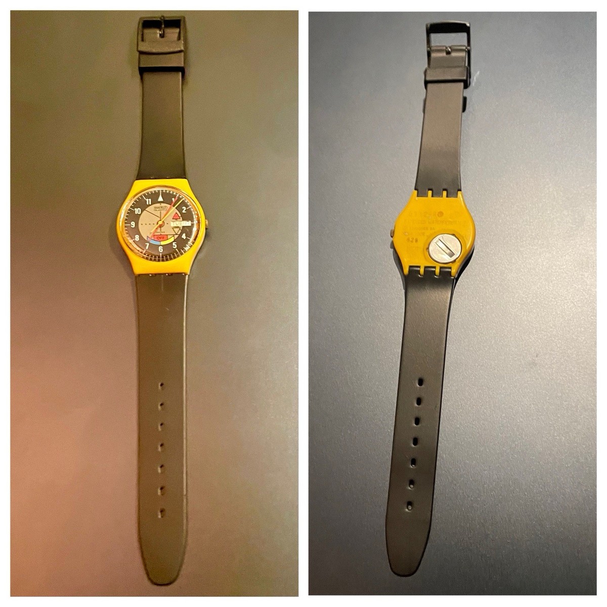 Gorgeous Vintage Swatch Watch Yamaha Racer GJ700 1985 Swiss New 