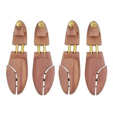 Men's Red Cedar Wood Shoe Tree with Twin Tubes 2PKS