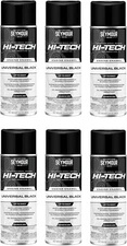 Hi-Tech EN-42 Engine Enamel GM Black 12oz Gloss Spray Paint Coating 6-Pack Set
