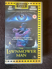 VHS cassette tape. The Lawnmower Man. 1992 Sci Fi Horror Starring Pierce Brosnan