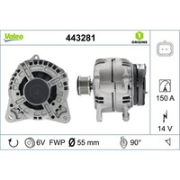 Valeo 443281 Generator FüR Renault Dacia Sandero Logan Duster Megane Scenic KS