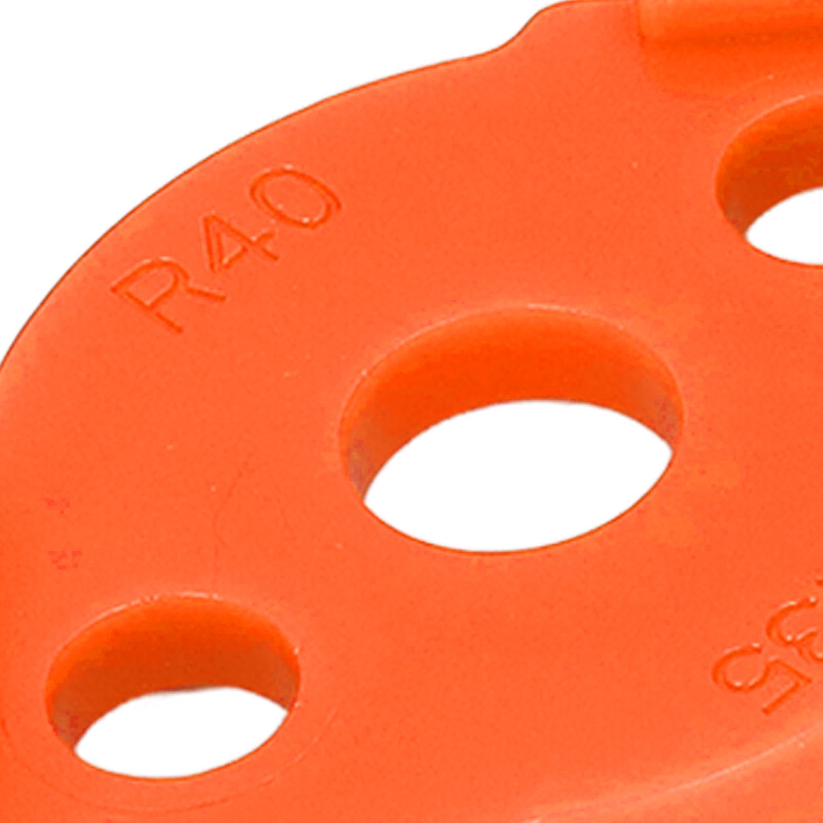 (Orange)Corner Radius Jig 4 Pieces Radius Fixture Router Template Abs Material