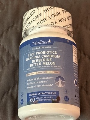 Mulittea Live Probiotics Garcinia Cambogia Bitter Mellon EXP 04/2027