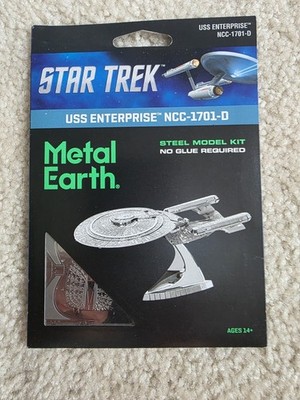 Fascinations Metal Earth 3D Steel Model Kit Star Trek USS Enterprise NCC-1701-D