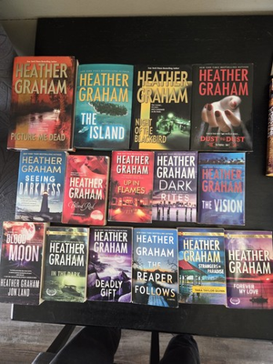 #ad Heather Graham Lot Of 15 Books 3 Are 2 in 1 W diff. Author=18 Total HC amp; PB. $40.00