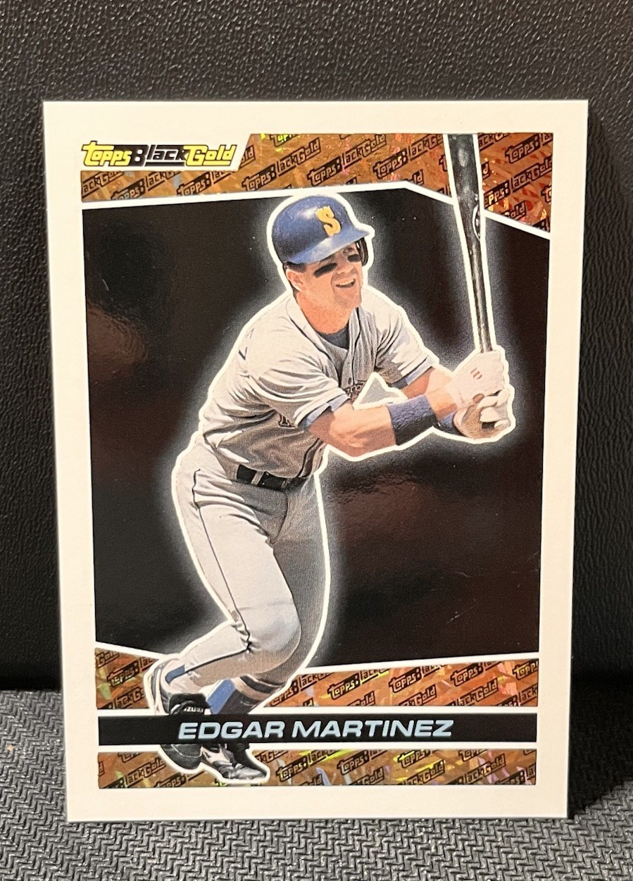 Edgar Martinez 1993 Topps #37 Black Gold Seattle Mariners