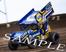 BRAD SWEET 49 NAPA AUTO PARTS SPRINT CAR ON TRACK 8X10 GLOSSY PHOTO 14Y
