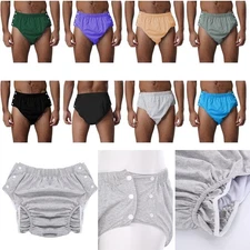 Unisex Tear Away Diaper Cover Leakproof Adaptive Underwear Bedridden Patients