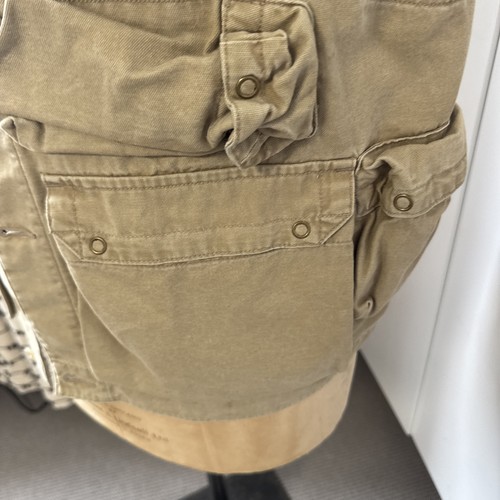 Vintage 1980s Abercrombie & Fitch Beige Cotton Fishing Vest Men’s Large - Picture 3 of 7