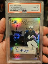 PSA 10 2024 Prestige Chop Robinson HYPER XTRA POINTS ROOKIE AUTO SP🔥POP 2🔥#322