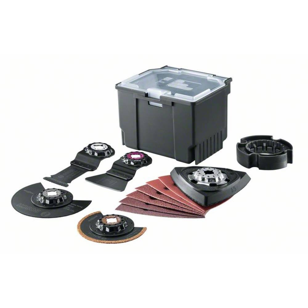 Outils multifonction Bosch 2609256F49 à haute résistance avec 12 accessoires de coupe bimétal