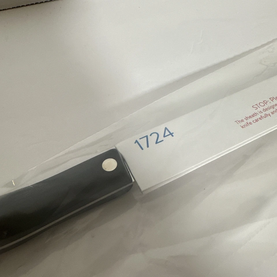 Cuchillo de rebanar CUTCO 1724 nuevo afilado/pulido de fábrica 9,5" nuevo en paquete Foto 2 de 4