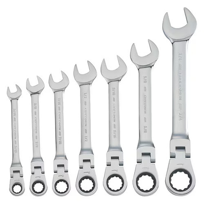 #ad Craftsman Flexible Head Combination Wrench Set Polished Chrome CMMT87010 $102.28