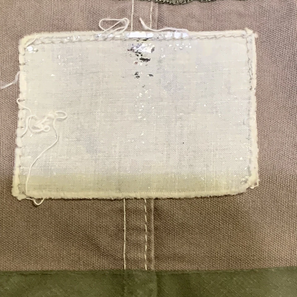 Vintage 1940’s MASLAND Vest Men's Hunting Fishing Wind & Water Resistant Khaki - Image 4 of 4