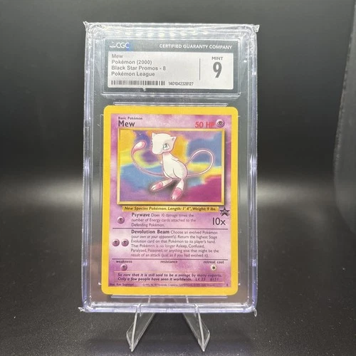 MEW BLACK STAR PROMO #8 CGC 9 MINT POKÉMON LEAGUE WOTC Year 2000 🔥