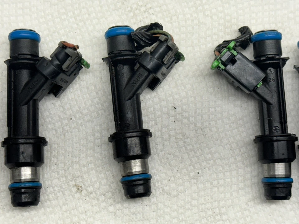 Inyectores de combustible originales GM 5PC Chevy GMC Isuzu Buick OEM 25313185 4,2 L de fábrica Foto 2 de 4