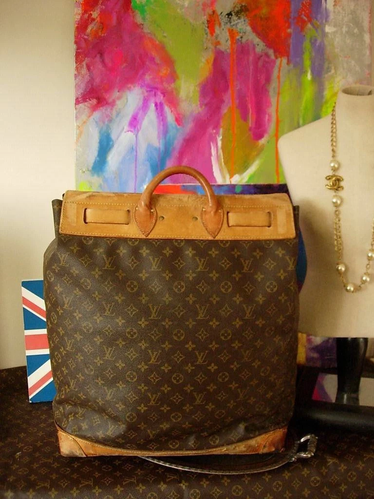 Louis Vuitton Vintage Steamer Bag Suitcase Tote Trunk Travel Accessory