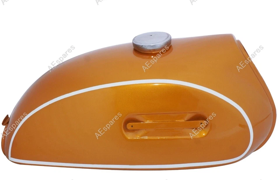 Tanque de combustible Yamaha CT1 CT 175 1970 gasolina aleación pintado dorado + tapa | apto para Foto 2 de 4