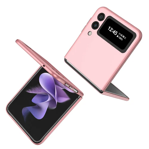 For-Samsung Galaxy Z Flip 4 3 5G Slim Matte Hard Case with Ring+Screen Protector - Picture 67 of 94
