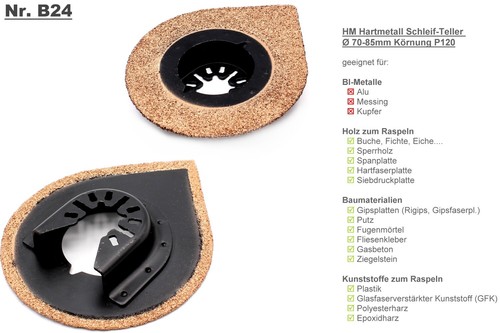 Zubehör Aufsätze Sägeblätter HM Bi-Metal Titan Diamant für Multitool Bosch u. a. - Bild 27 von 37