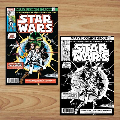 Star Wars #1 (1977) Turkish International Foreign Edition (Set of 2)