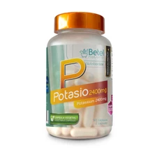 Premium Potasio Caps by Betel Natural - 2400 mg Per Serving - 90 Cap