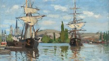 Samsung The Frame TV digital art download: Claude Monet  Ships Riding on the Sea
