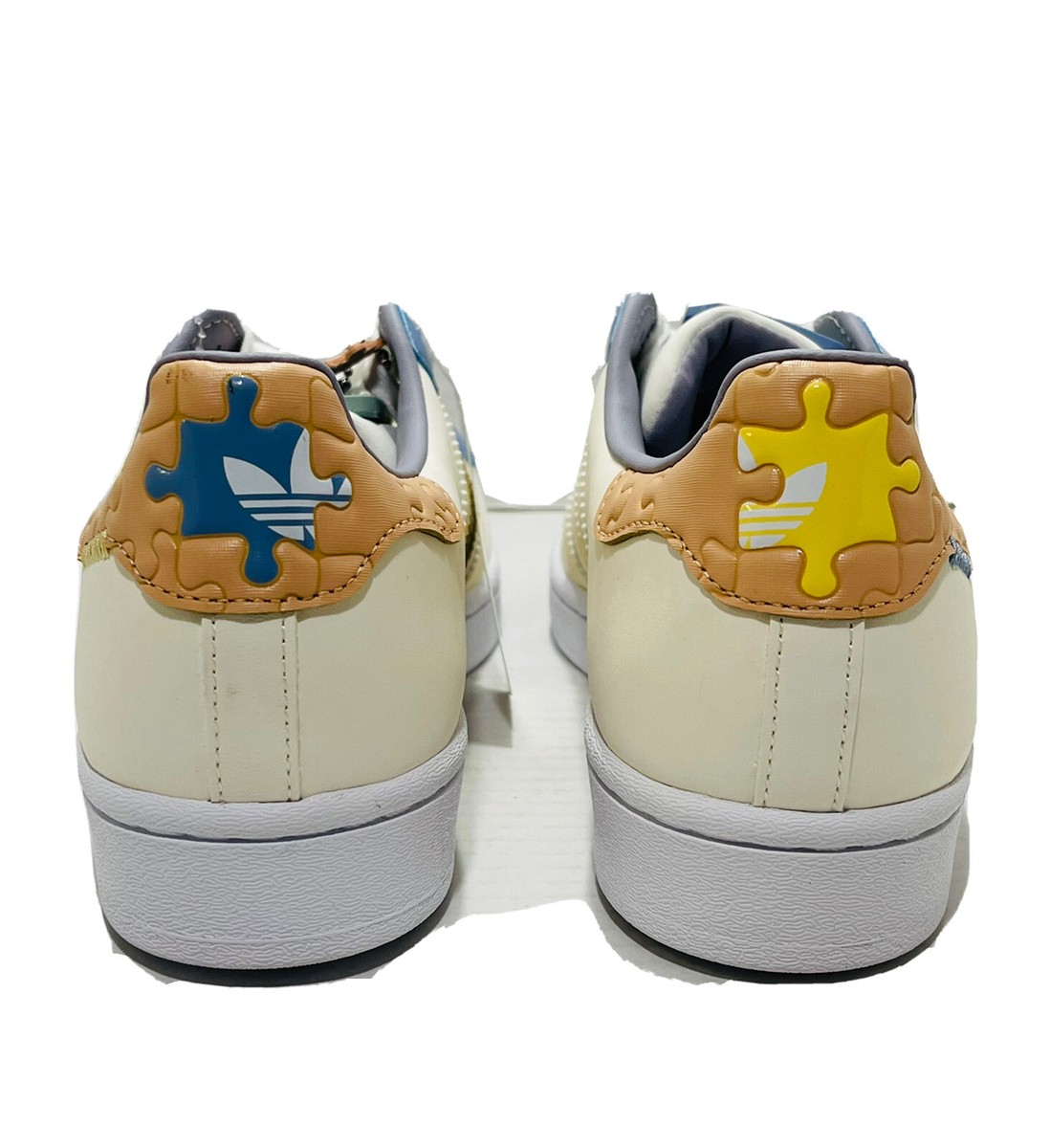 RARE adidas Superstar Puzzle GZ3413 Off White Ecru Tint Mens 7.5