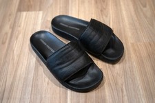 Heron Preston Mens Black Leather Slides EU 41