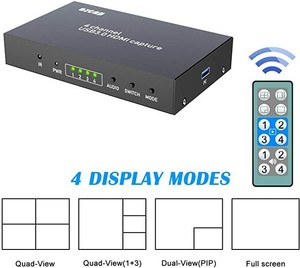 4 Channel Hdmi Video Multi Capture Card Usb3 0 1080p Hd Video Record Live Stream Ebay