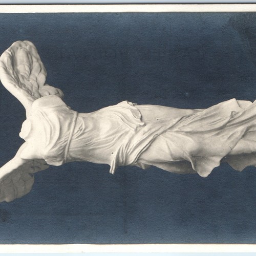 c1910s Paris, France RPPC La Victoire de Samothrace Louvre Museum