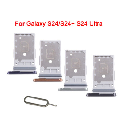 Dual SIM Card Slot Holder Tray Replacement for Samsung Galaxy S24/S24+ S24 Ultra