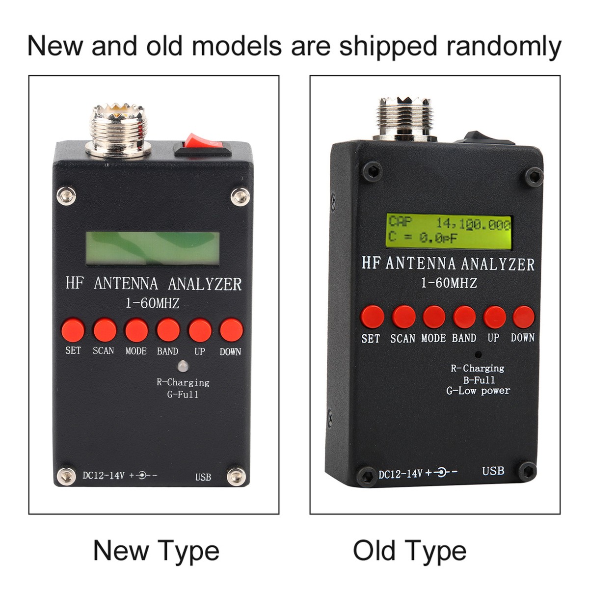 Antenna Analyzer Radio Mini60 1‑60MHz DC12‑14V For APP PC Antenna Analyzer Radio Mini60 1‑60MHz DC12‑14V For APP PC