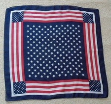 STARS  STRIPES AMERICAN PATRIOTIC 250 Celebration Sheer Polyester Scarf 