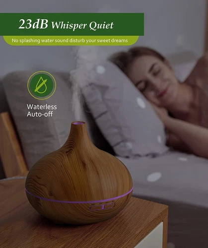 550ml Essential Oil Diffuser Aromatherapy Ultrasonic Cool Mist Humidifier Home - Picture 7 of 24