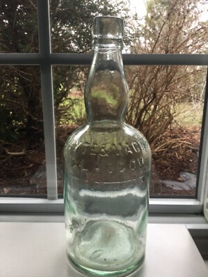 Antique Embossed WHYTE & MACKAY GLASGOW Scotch Whisky Blown Bottle