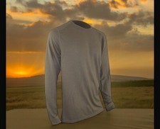 XGO Flame Retardant Shirt, 2F11A, 499 Tan, Men s Medium. Long Sleeve Crew, New
